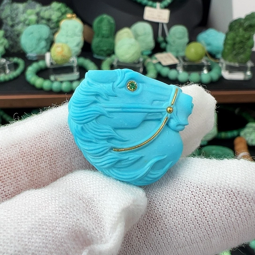 绿松石未镶嵌绿松石主播万丽