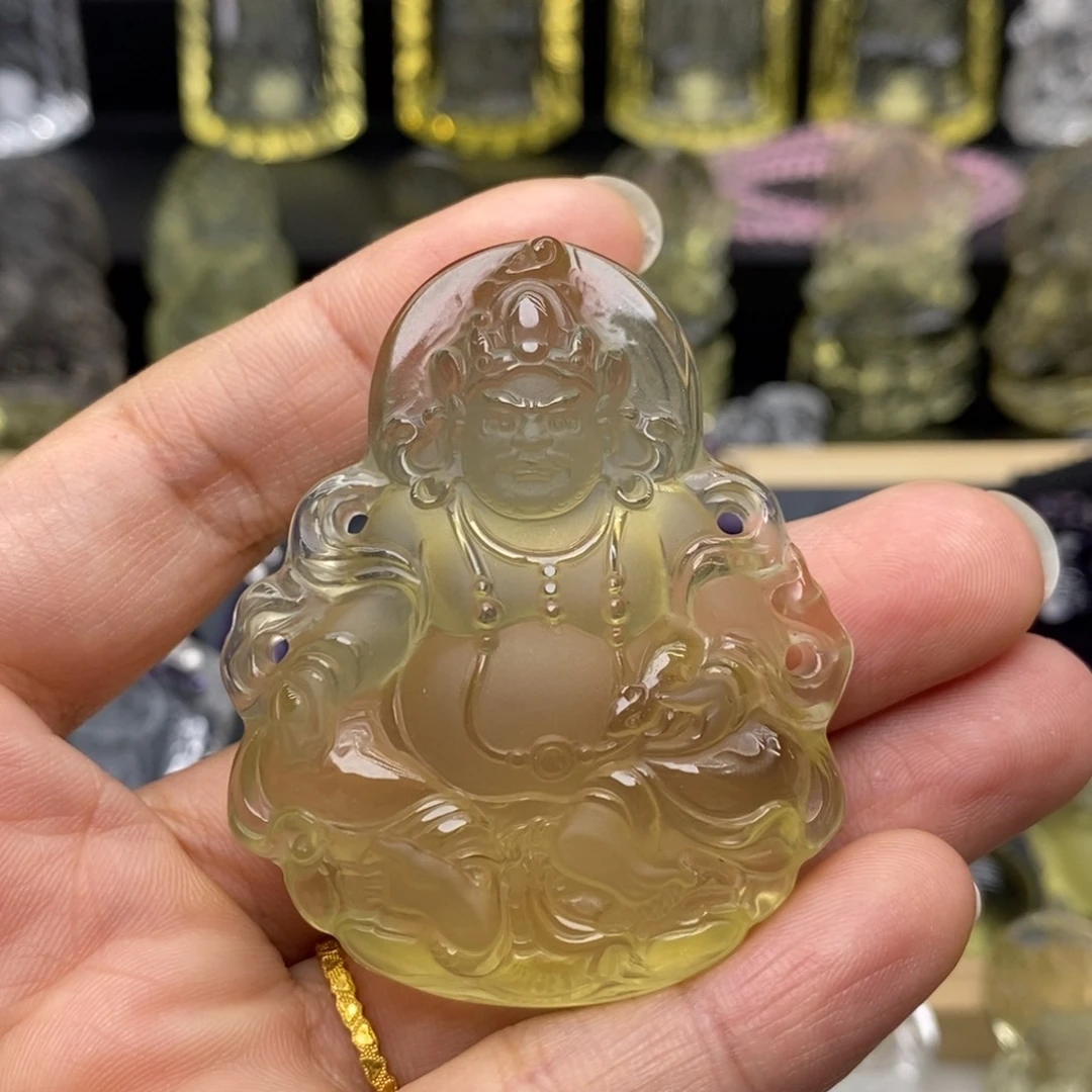 T***儿水晶颈饰未镶嵌黄财神