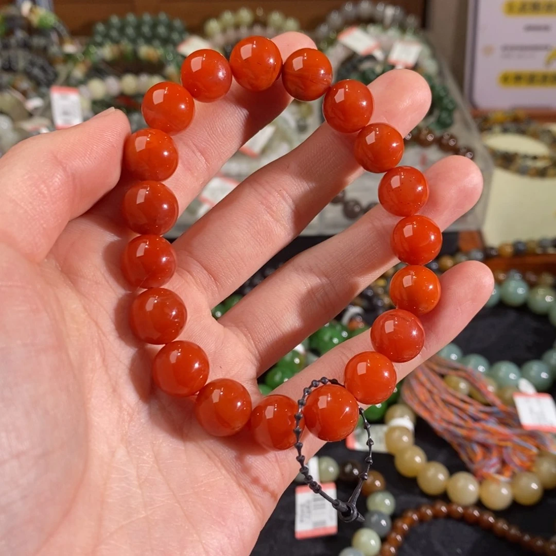 南红玛瑙手链未镶嵌