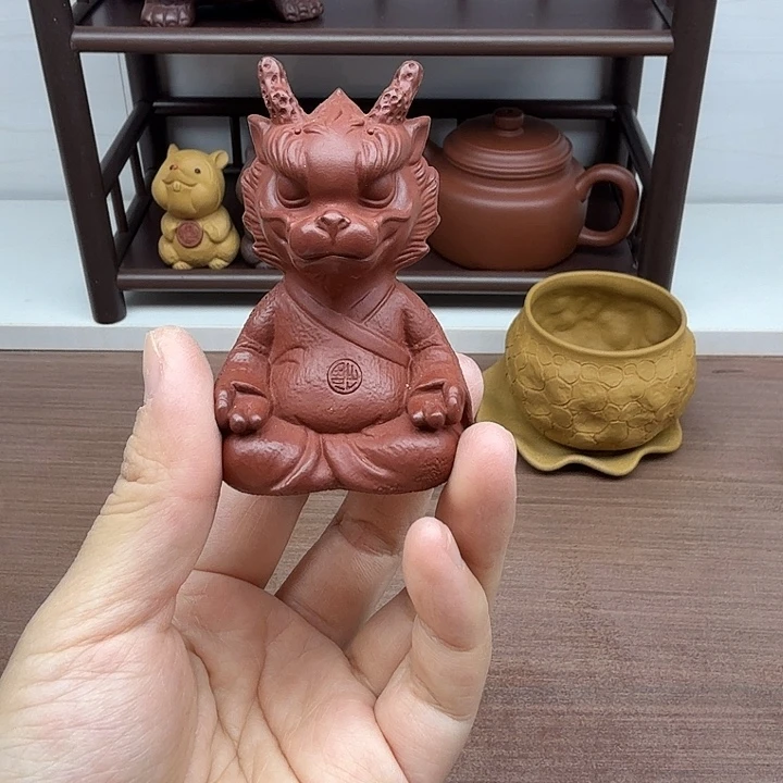 朱泥茶案小龙人茶宠