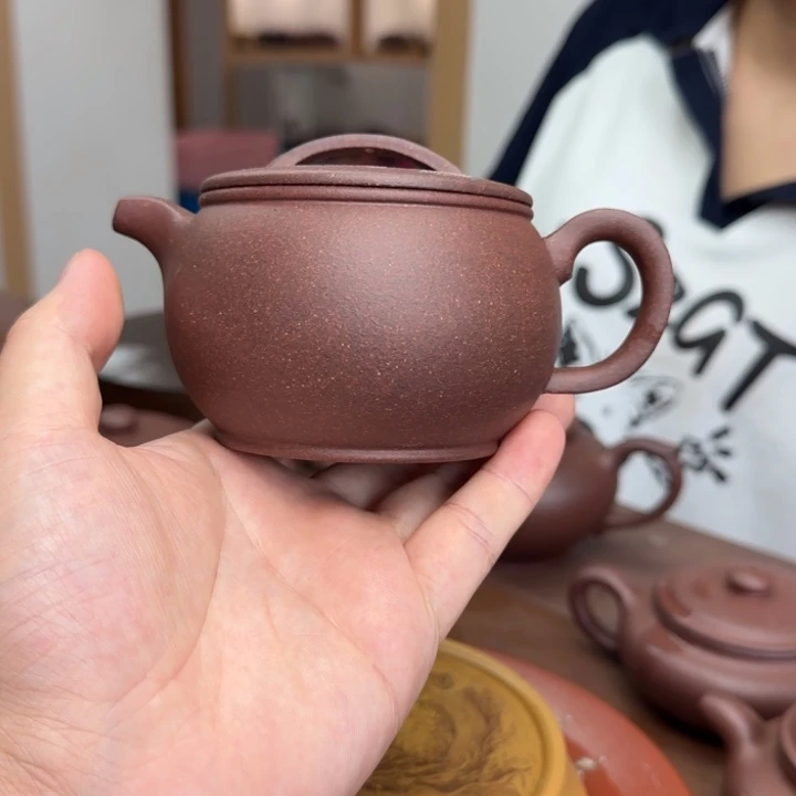 茶壶紫砂底槽清汉瓦240CC微瑕