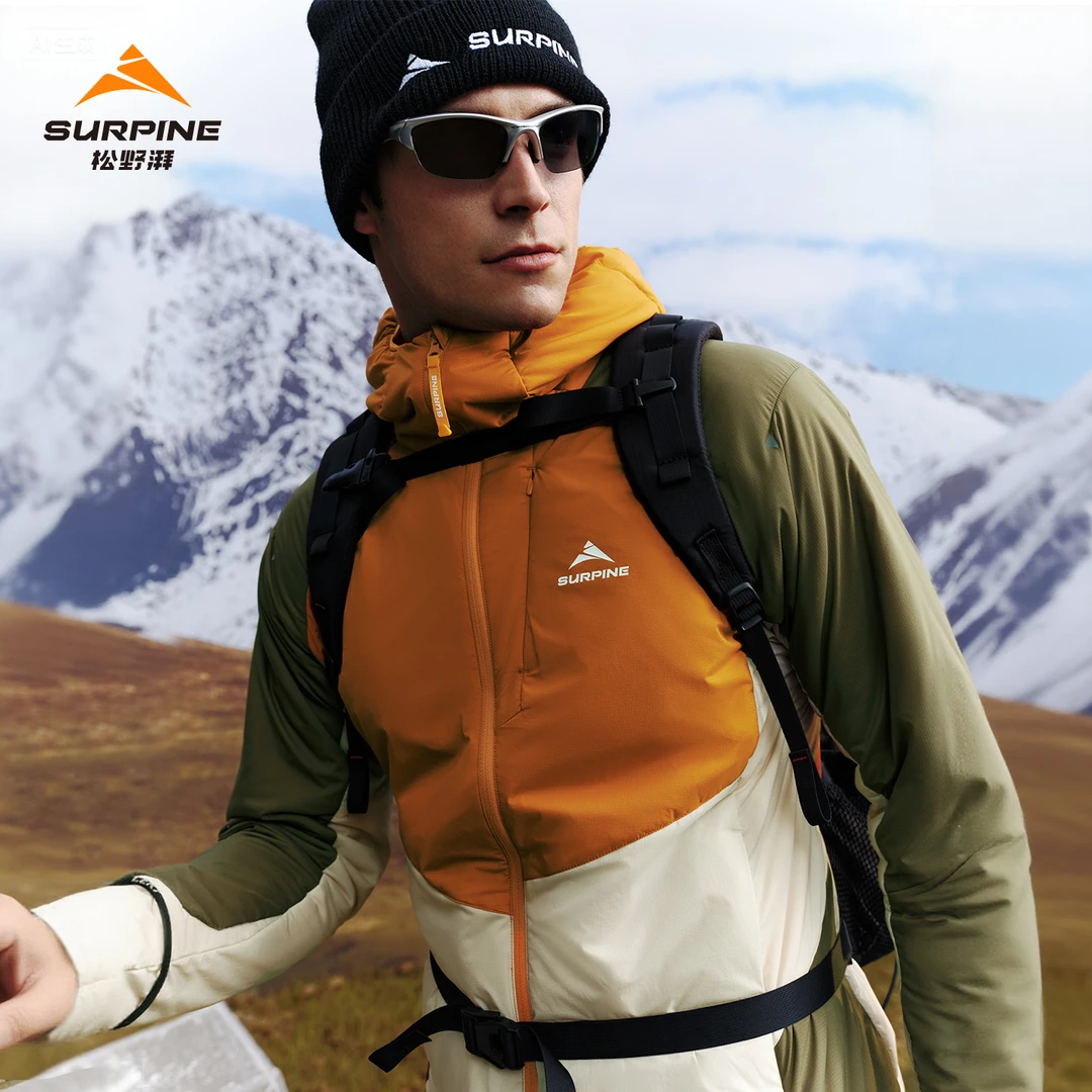 【达人专属】SURPINE松野湃凌云G-LOFT动态轻暖科技连帽棉服男款