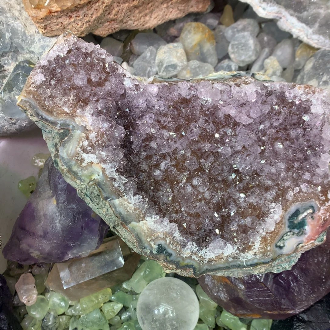 珠宝半成品紫晶未镶嵌