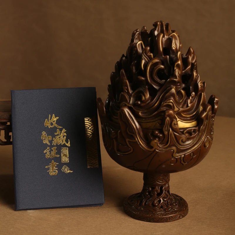 【郑师傅】苏冠青 七寸仿汉博山炉铜炉 香篆炉香薰炉