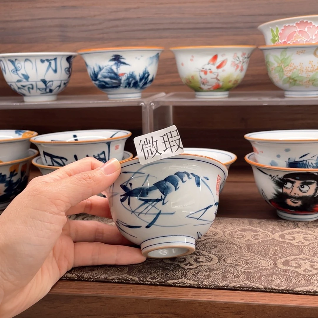 微瑕釉下彩纯手绘