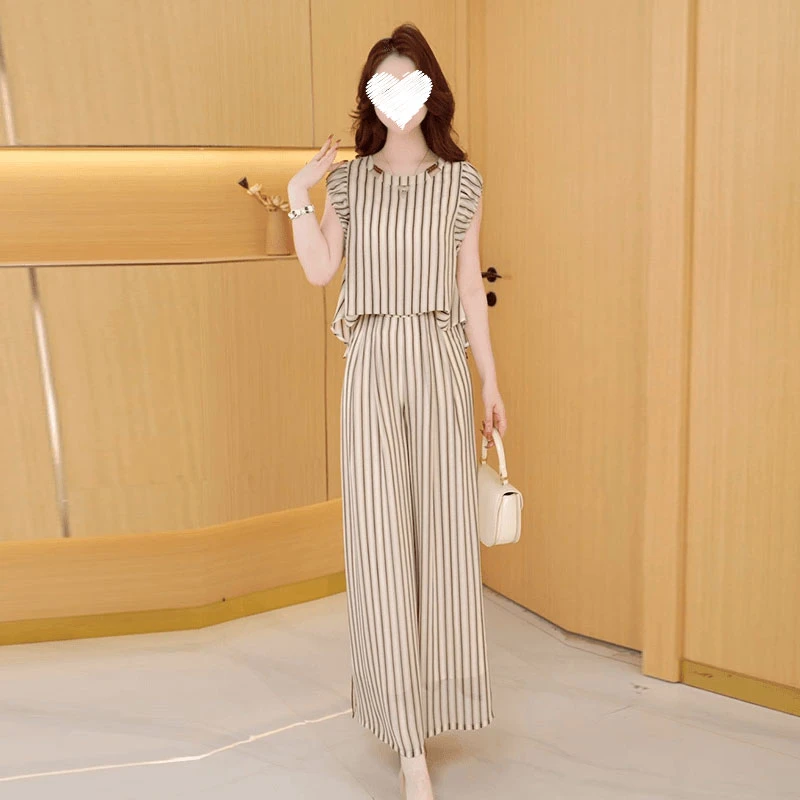 【两件套】微胖时尚修身显瘦洋气宽松气质休闲百搭显瘦减龄女装套裤