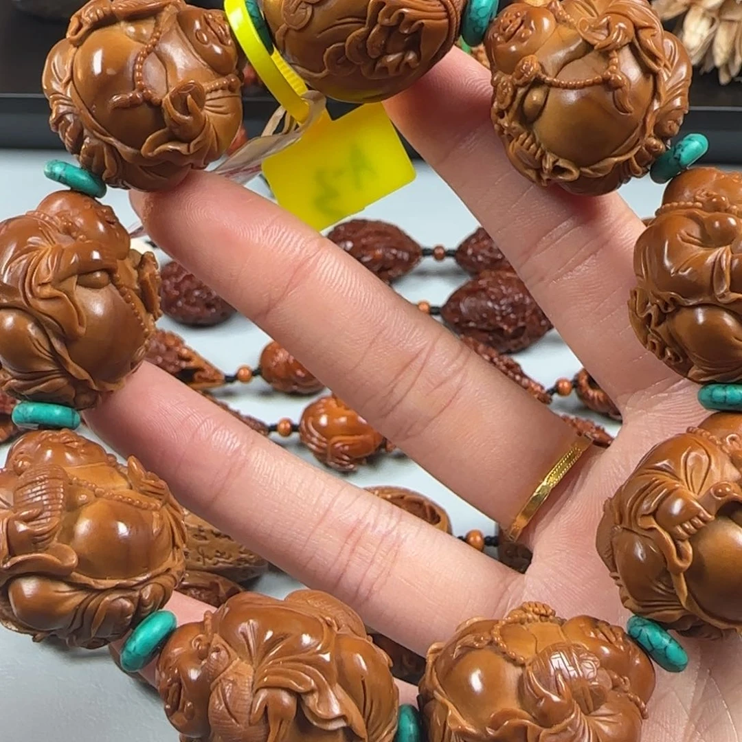 橄榄核手串/手链尺寸2.6油核八宝弥勒手串