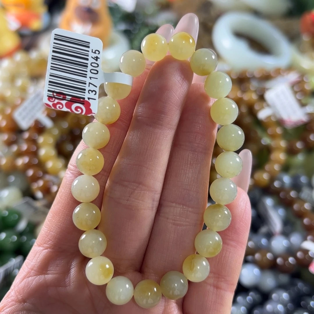 和田玉未镶嵌手串71