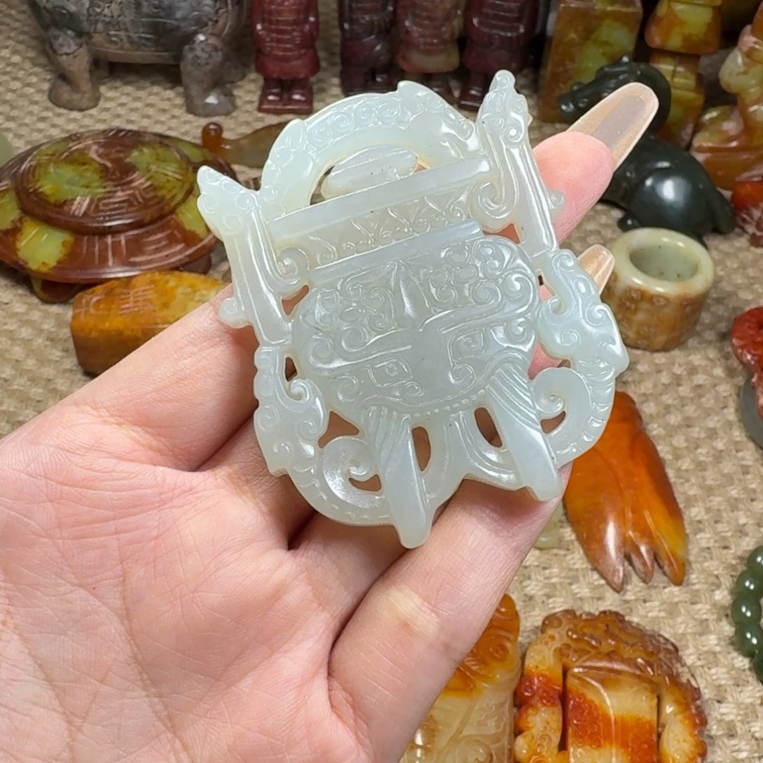 吊坠白玉菩提挂件