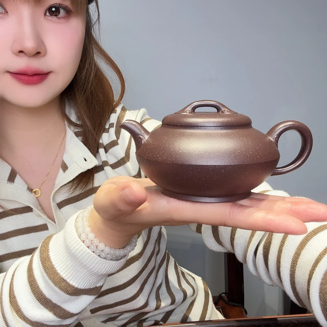 茶壶紫砂随身如意200cc天青泥