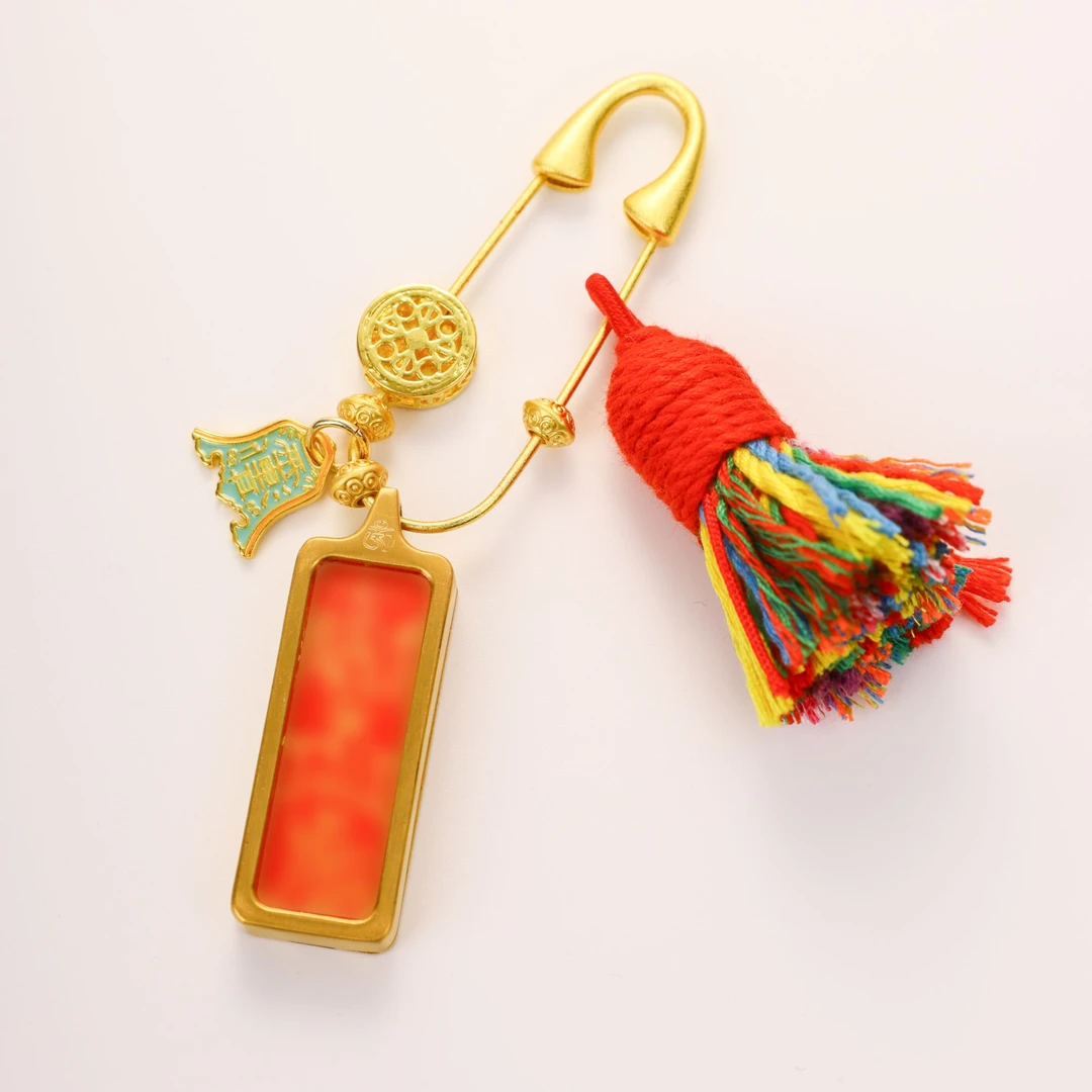 【心如珠宝甄选】岁岁胸针唐卡-YW334