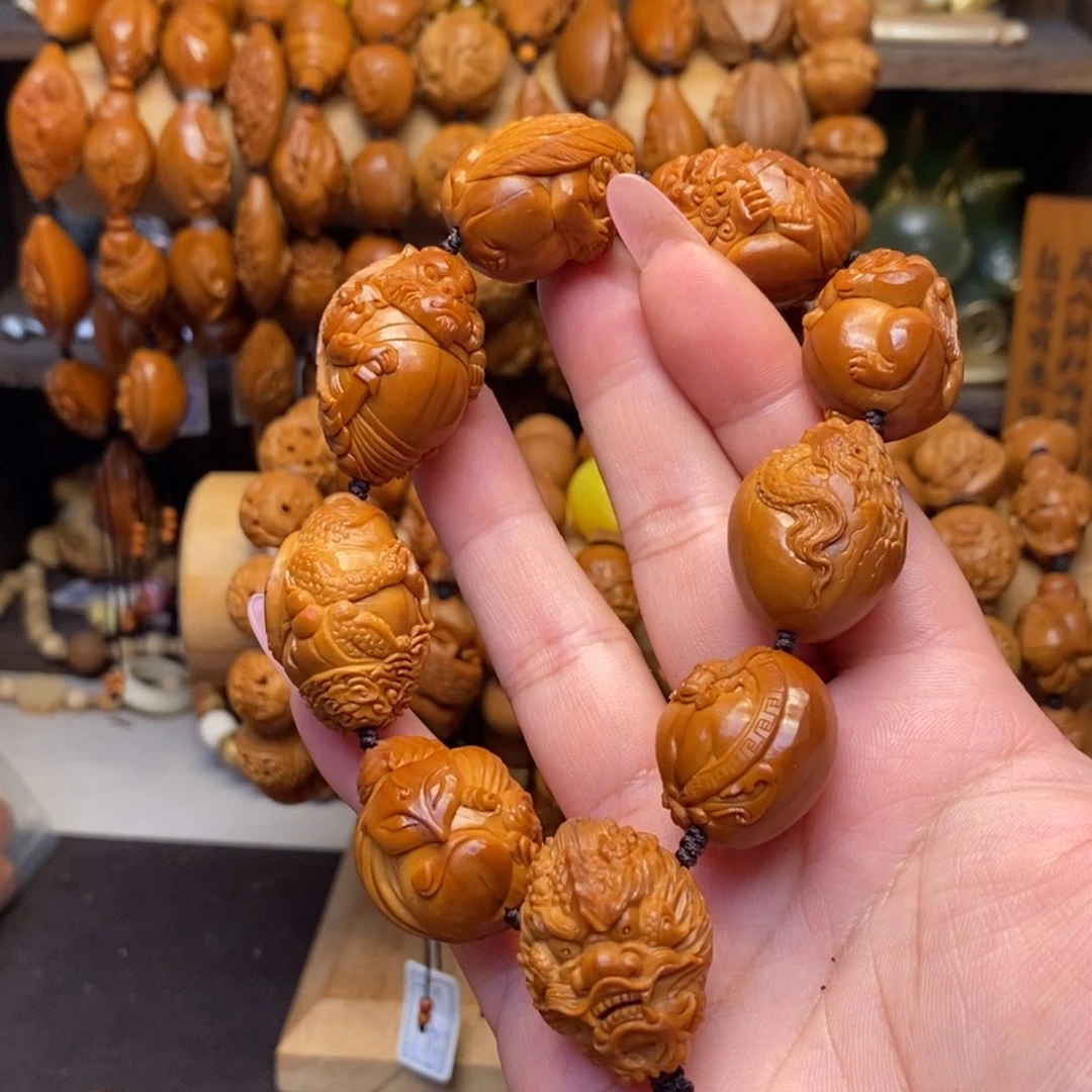 橄榄核手串/手链手工招财瑞兽