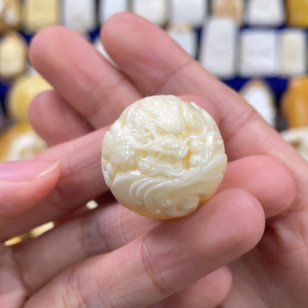 蜜蜡裸石未镶嵌琥珀蜜蜡珠子卡24.8mm