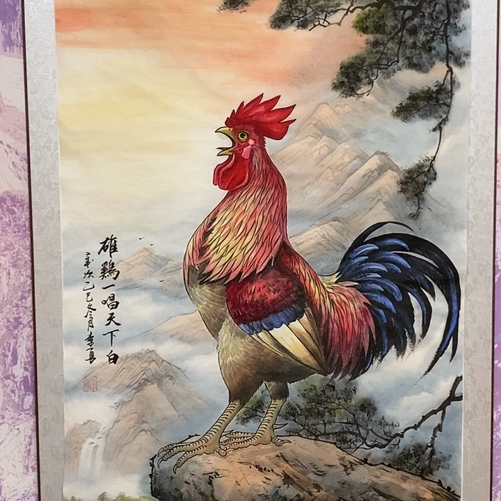 国画王*李勇中国画大公鸡作品
