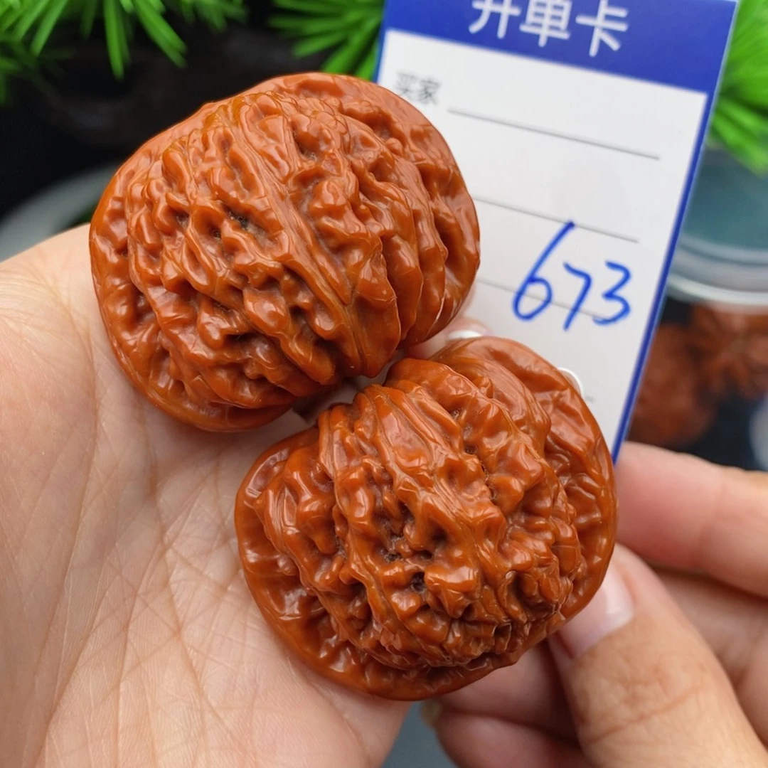 文玩核桃把件44四座楼673