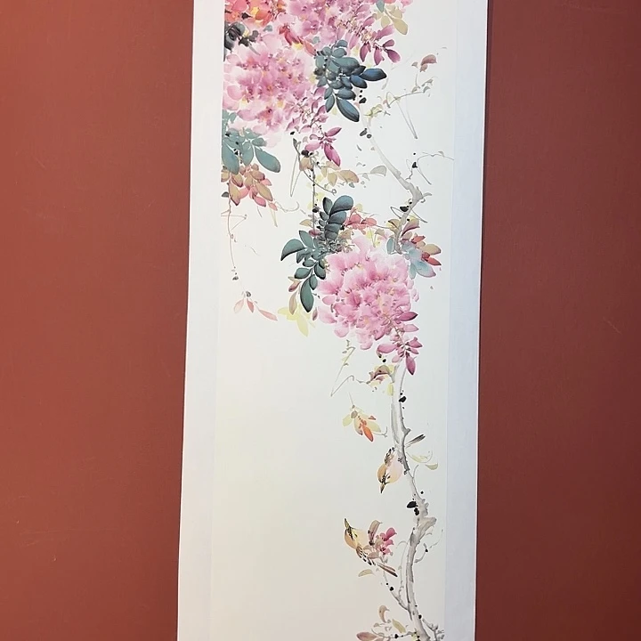 国画听兰老师花鸟