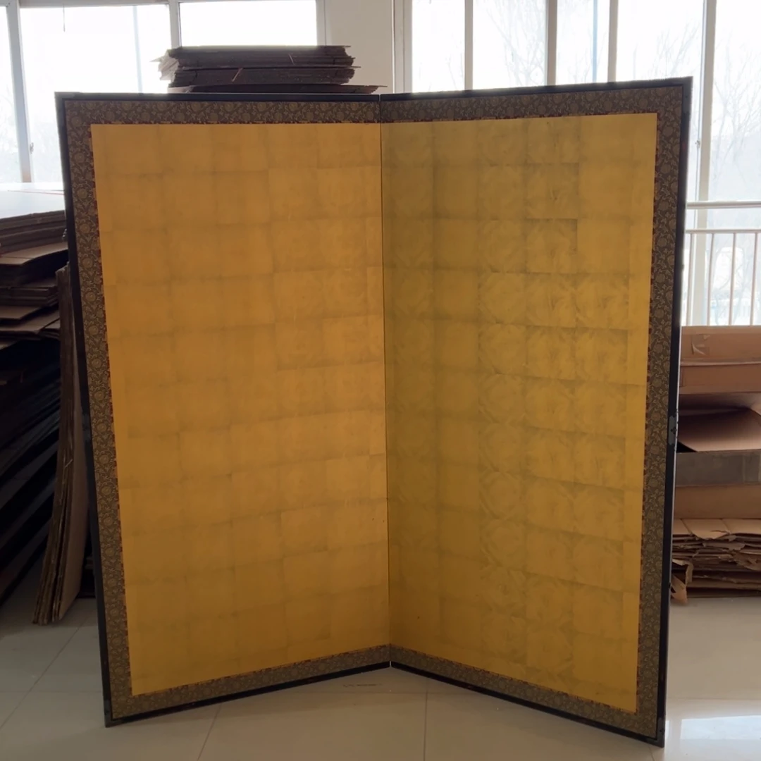 绘画屏风框画茶空间设计