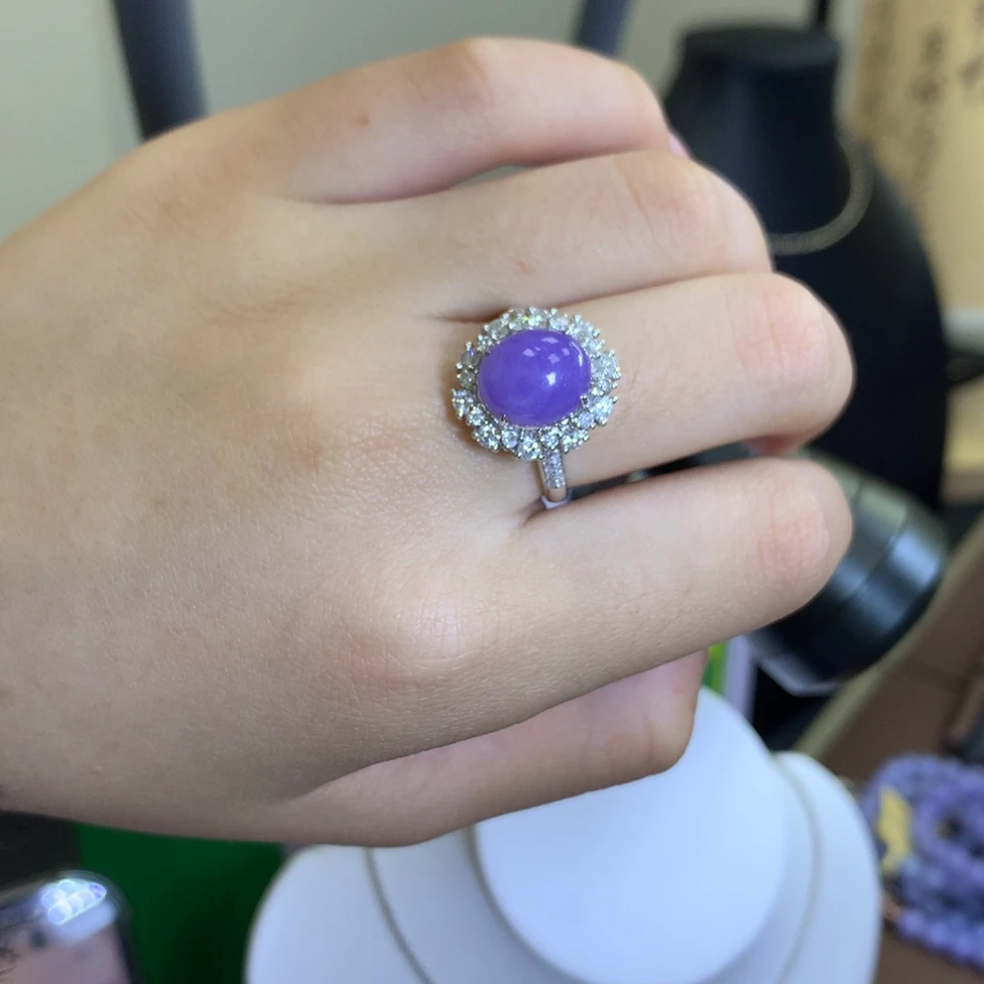 翡翠颈饰18K金镶嵌歪*妮翡翠