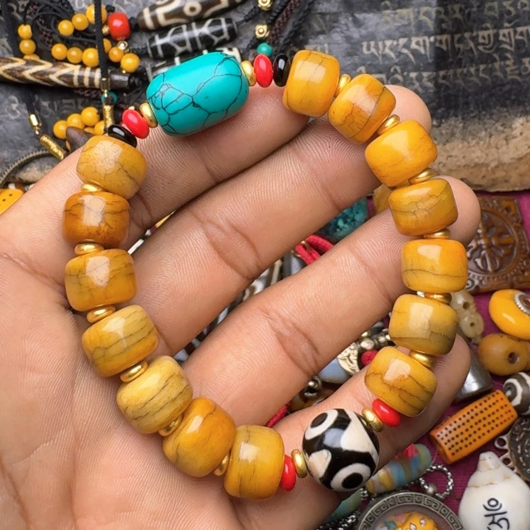 金刚菩提手串牦牛骨