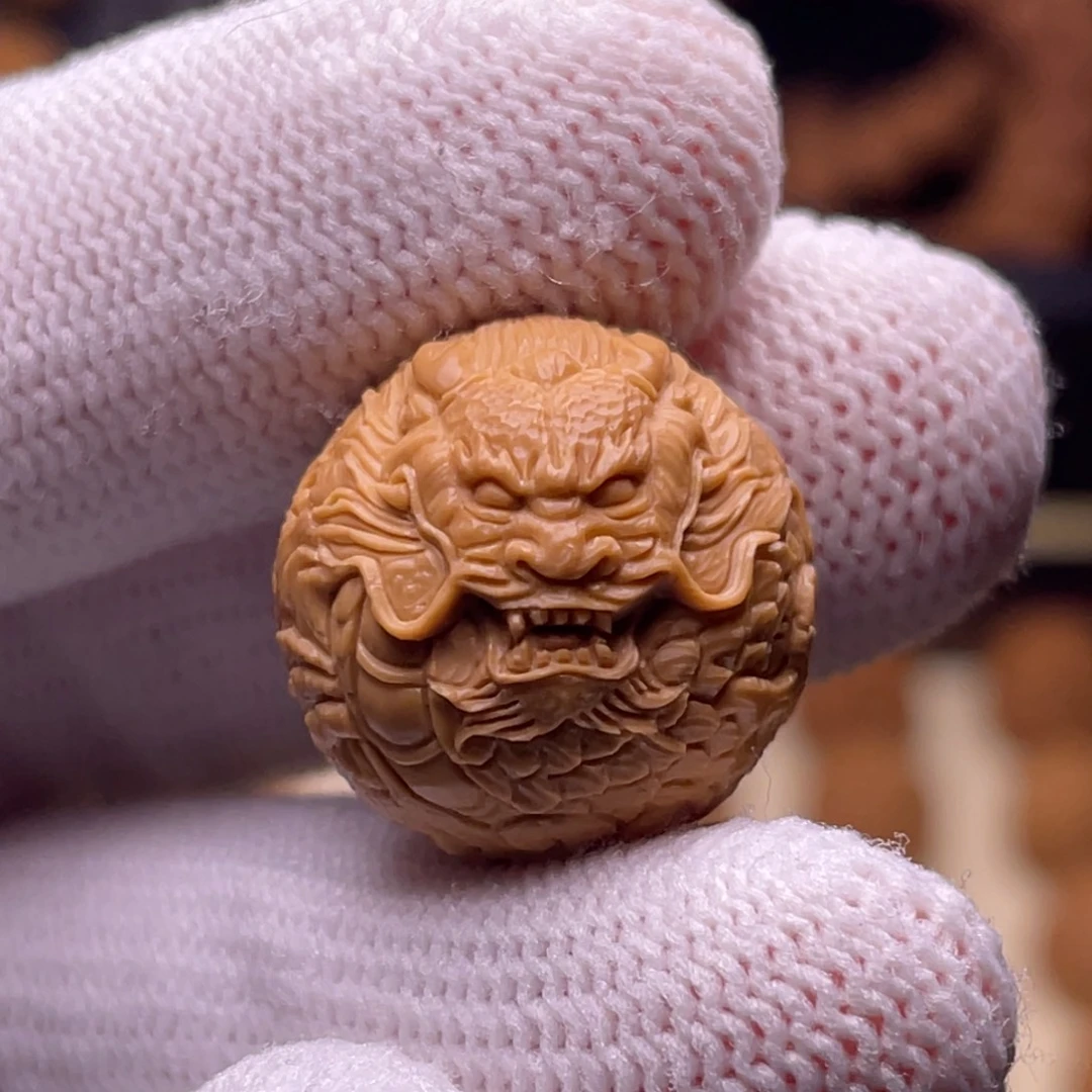 吊坠猴头核桃精工龙珠18.7 可三通可天地可左右孔
