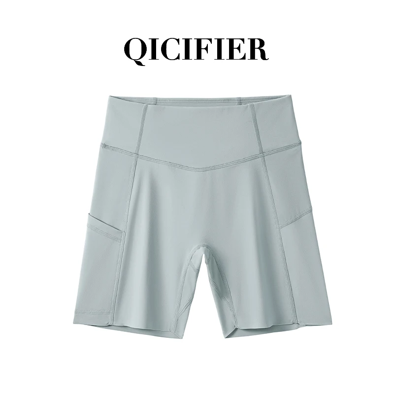 犀牛灰 黑卡高奢高腰提臀裸感运动瑜伽四分裤 3069