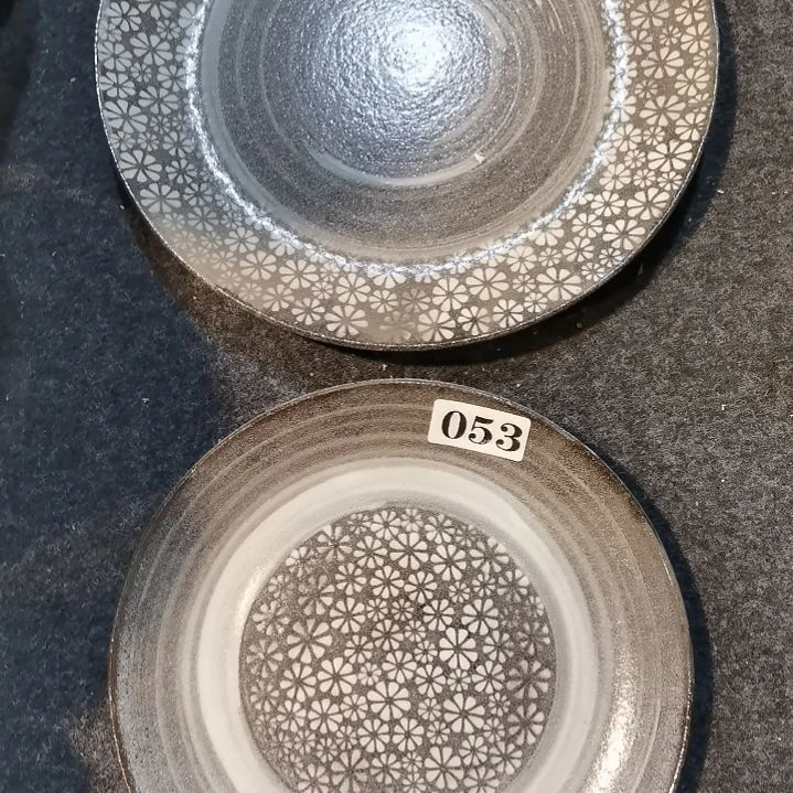 瓷片微瑕紫砂十寸九寸各一个