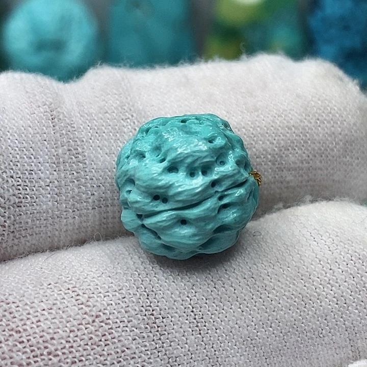 未镶嵌绿松石天然原矿 带武汉地大证书