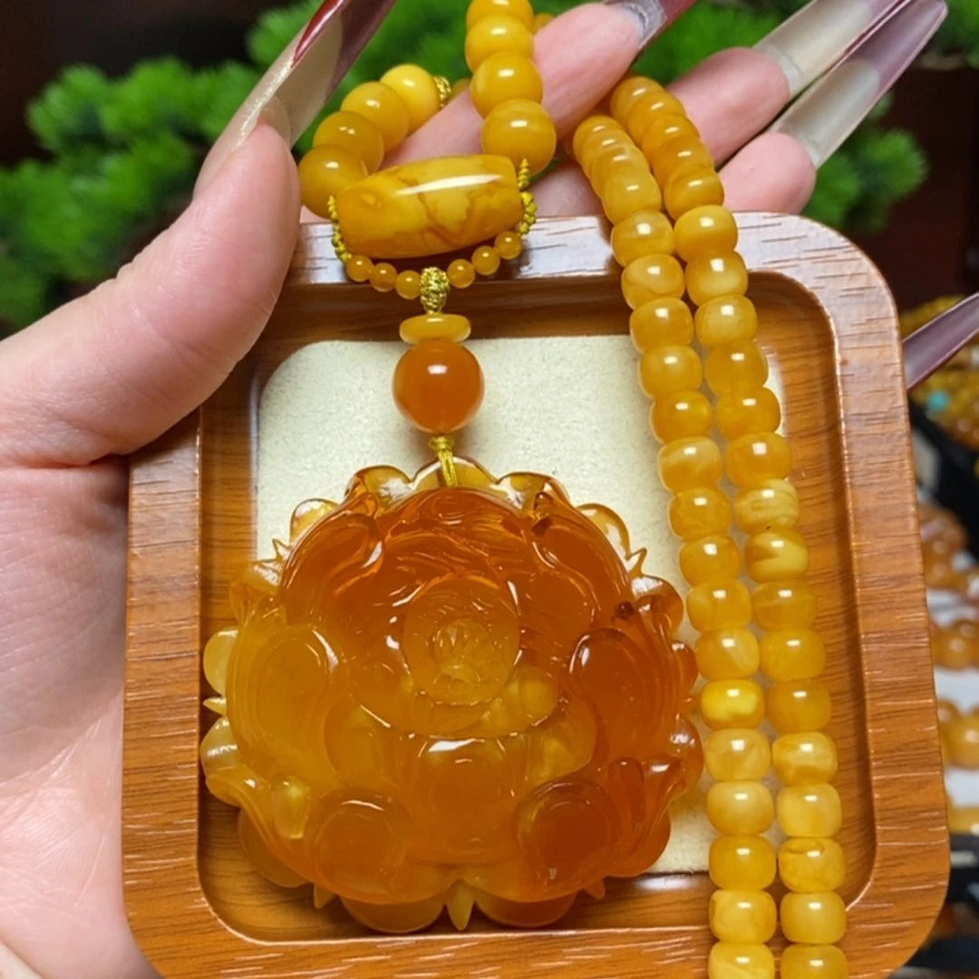 【闪购商品】蜜蜡颈饰未镶嵌项链