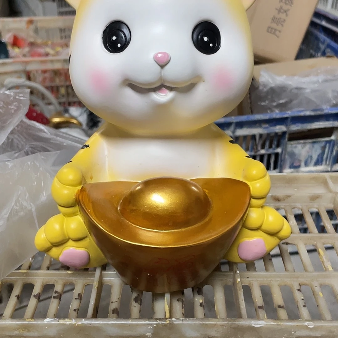 树脂元宝老虎存钱罐11111