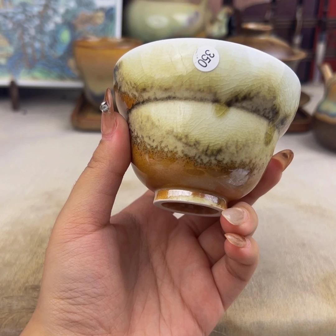 杯纯手工柴烧主人杯