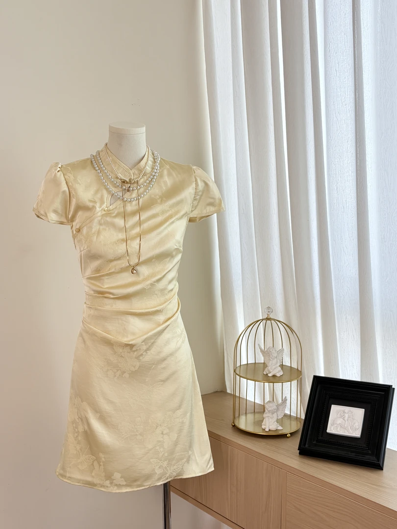 BELE ZHANG【梦入江南】夏季新中式旗袍连衣裙-1071