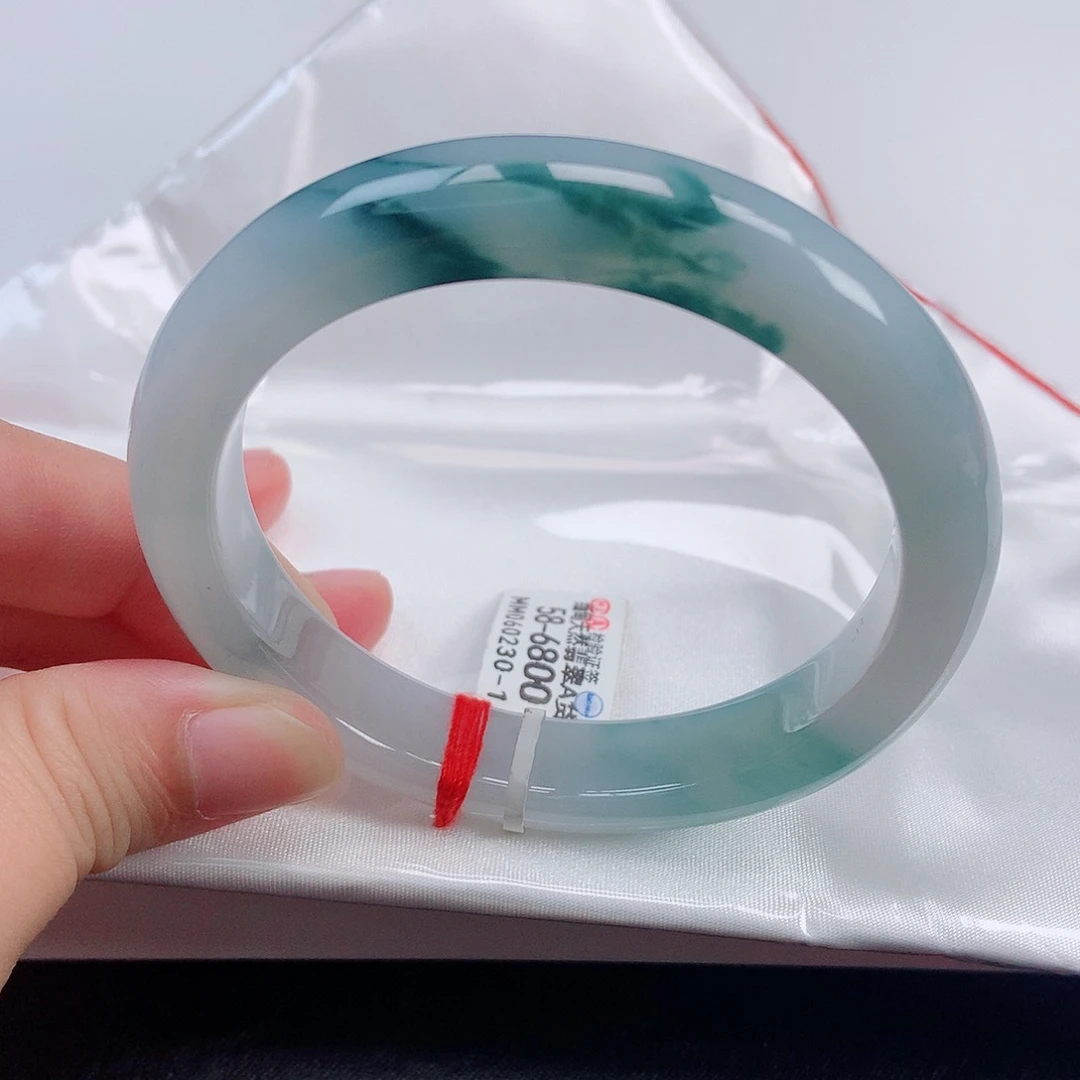 未镶嵌手镯翡翠58正圈