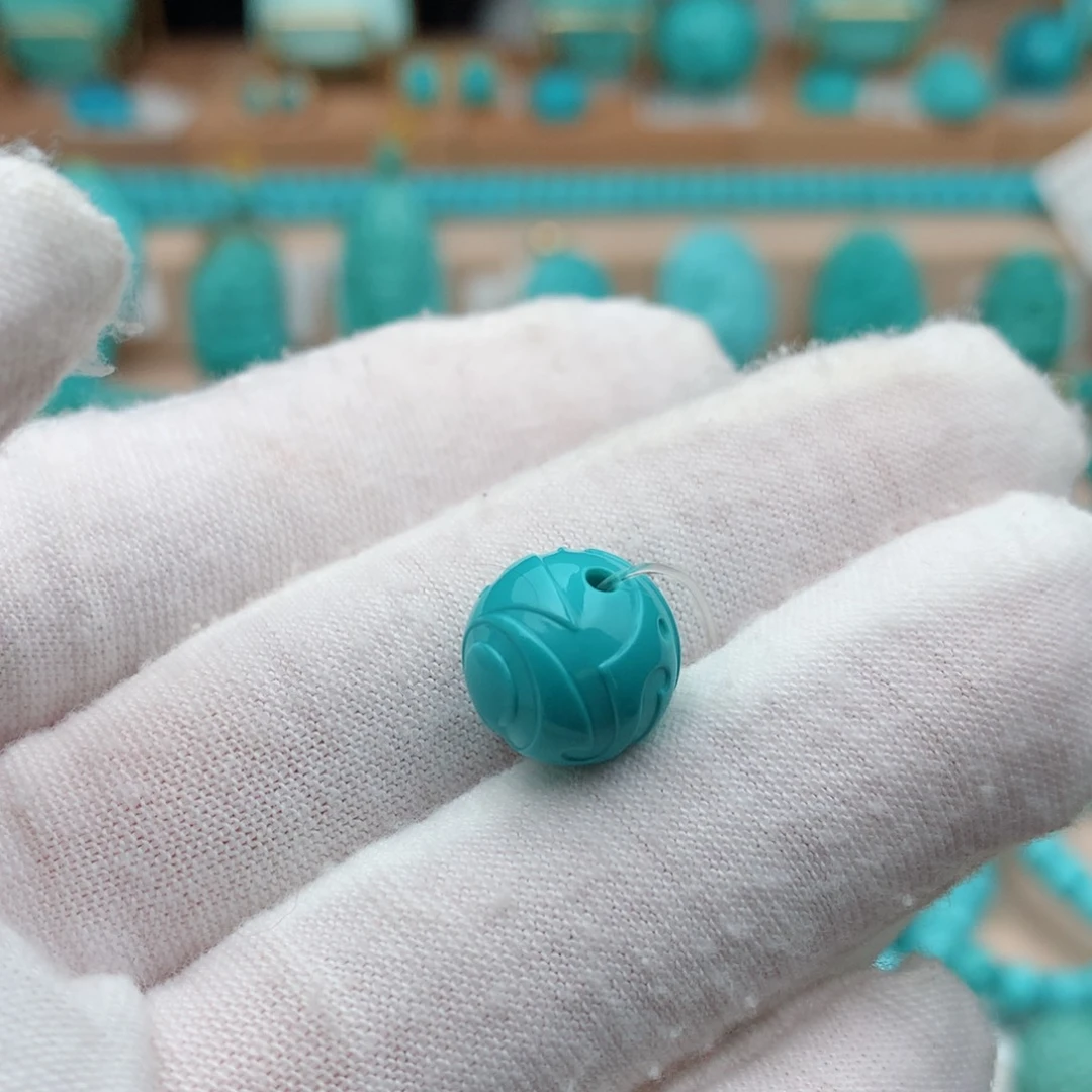 绿松石未镶嵌珠宝奇石11mm