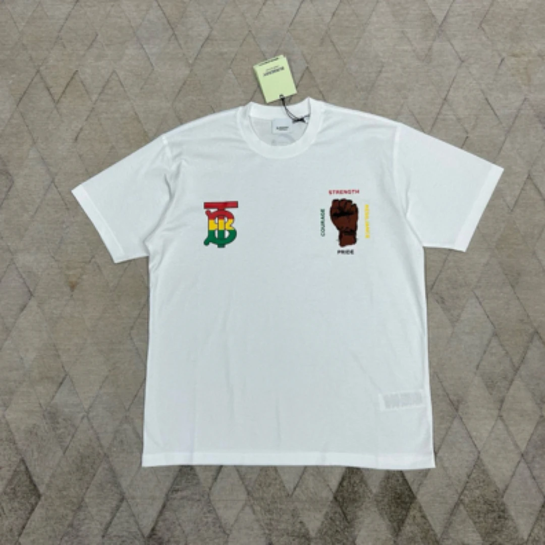 全新未使用 BURBERRY/博柏利 128408 经典TB标短袖T恤