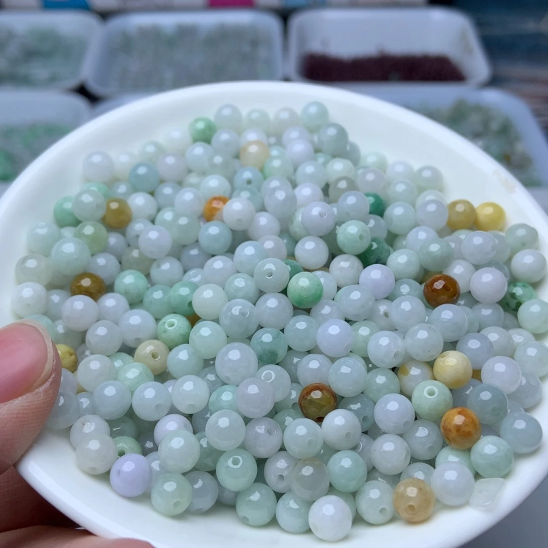 散珠翡翠卡5.5冰绿白100个