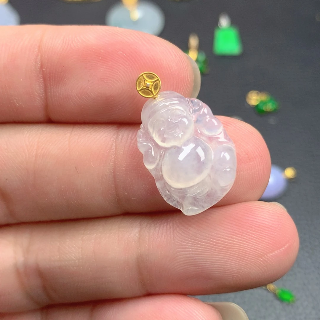 【闪购商品】翡翠18K金镶嵌颈饰翡翠