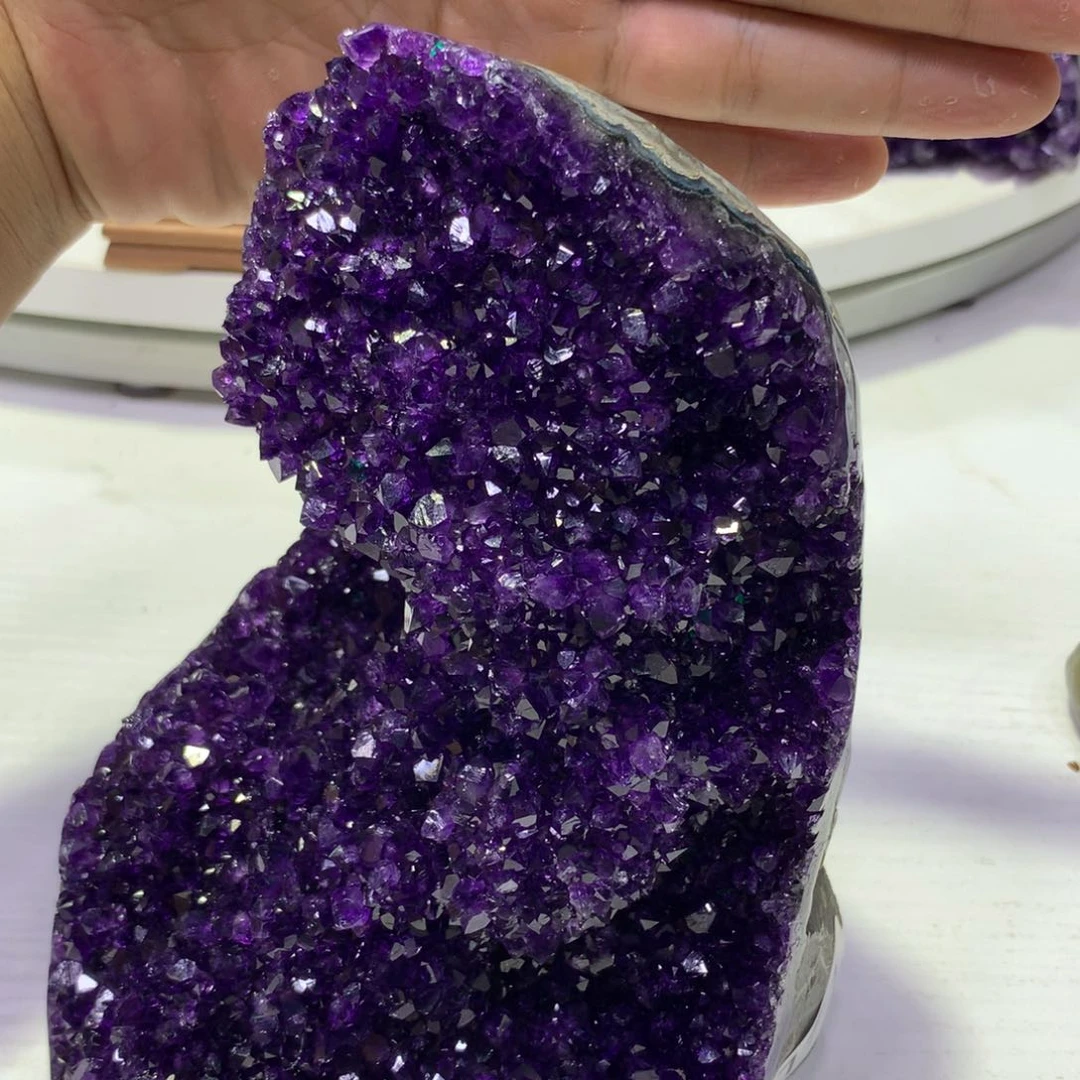 未镶嵌珠宝半成品紫晶释*紫晶191