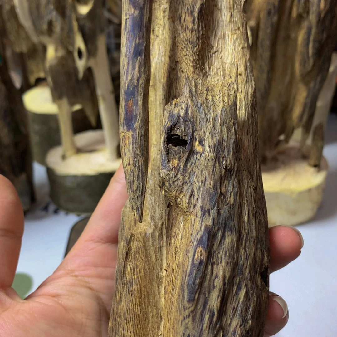 沉香沉香碎屑白棋虫漏121克