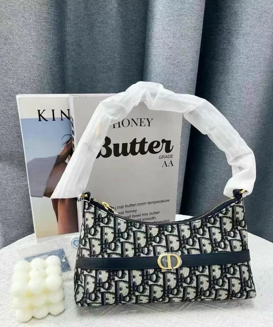 95新 DIOR/迪奥 GGS迪奥蒙田30饺子包老花金扣25年98070801