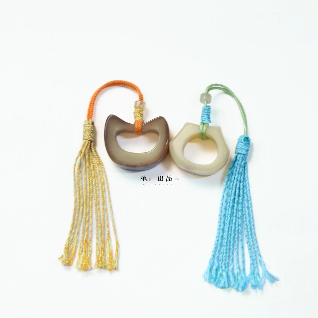 非金属皮质吊坠 【承·文玩】驼骨猫猫头吊坠