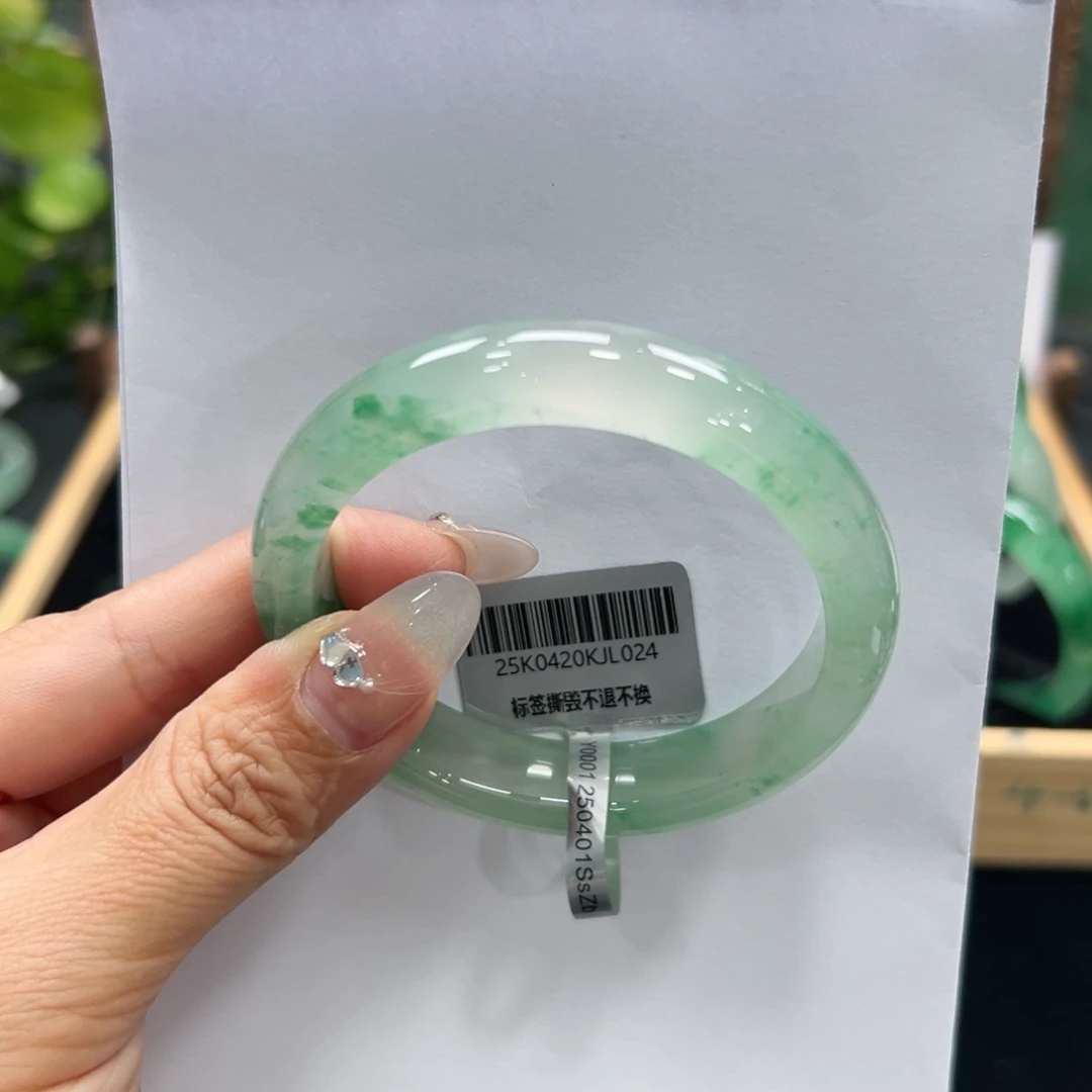 简***单石英质玉手镯未镶嵌➕佳佳54.5