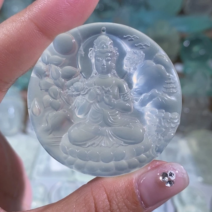 岫玉颈饰未镶嵌惠**畅吊坠