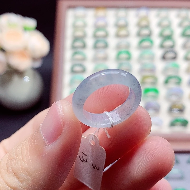 翡翠未镶嵌戒指13号