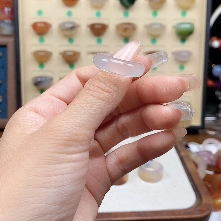 合金戒指玛瑙/玉髓天***好