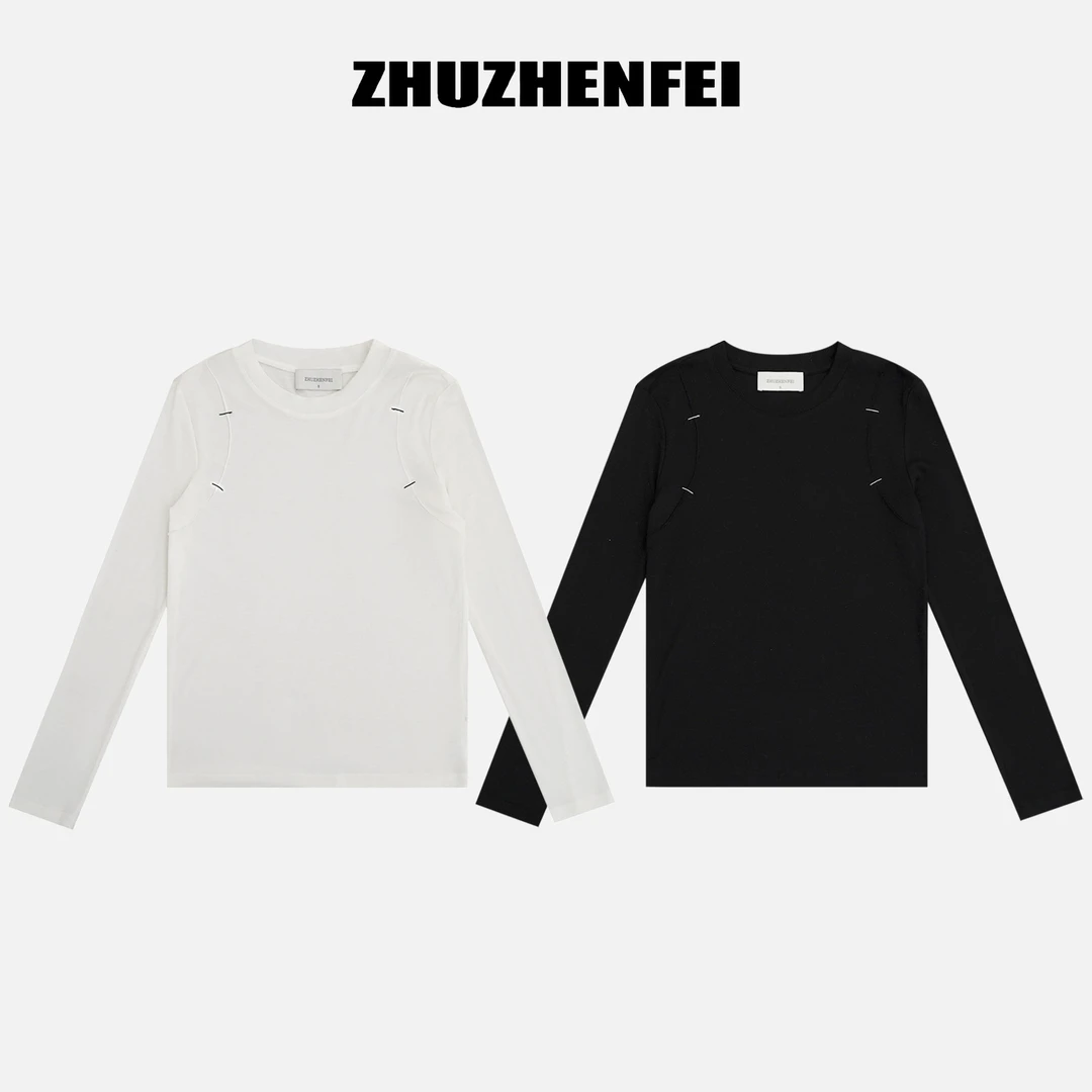 ZHUZHENFEI  【肤感享受】新款百搭T恤休闲圆领打底衫-Z361084