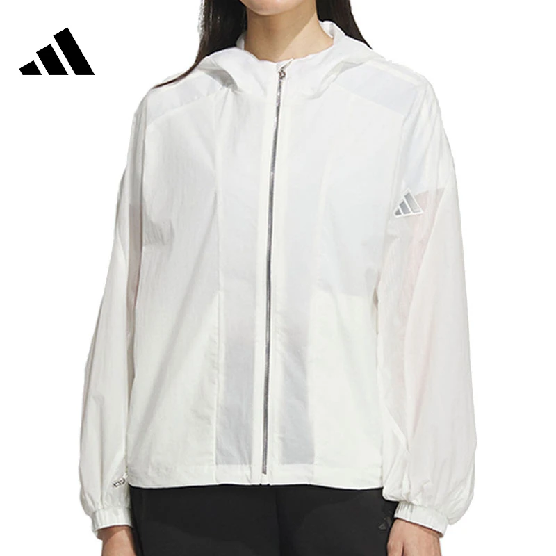 【商城】【夏日户外】adidas阿迪达斯女子运动休闲夹克外套JZ1682