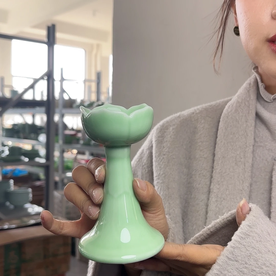 龙泉云间青瓷小米茶器