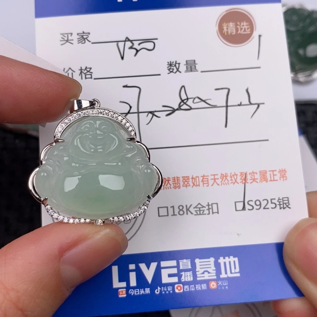 翡翠银S925镶嵌颈饰