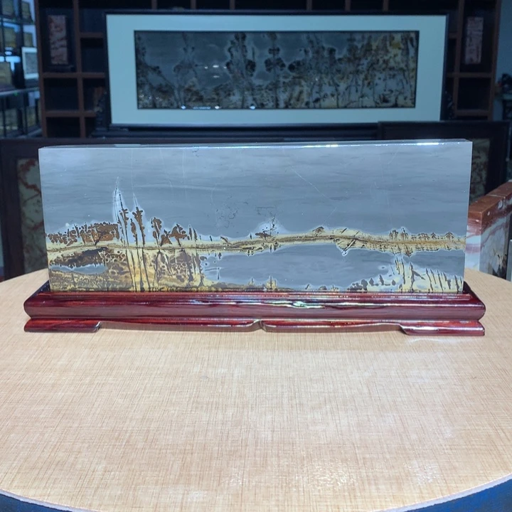 紫砂，广西国画石摆件，收藏观赏