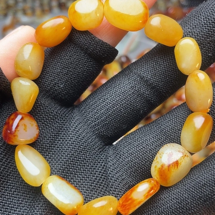 和田玉未镶嵌手链